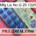 Mfg Lic No G 25 1325 new02